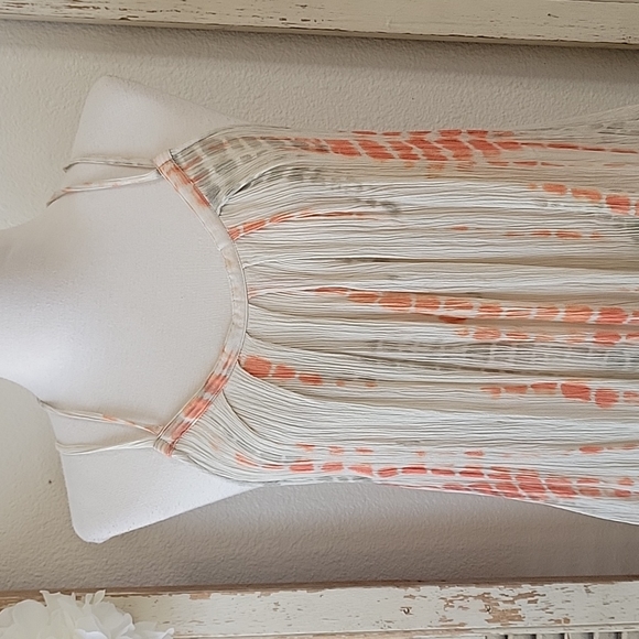 Soft Surroundings tassels ties sleeves dress women's size medium - Picture 2 of 12